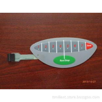 Multi-keys Membrane Touch Switch with silk printing and a f